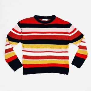 NWOT LUSH Multicolor Striped Knit Sweater